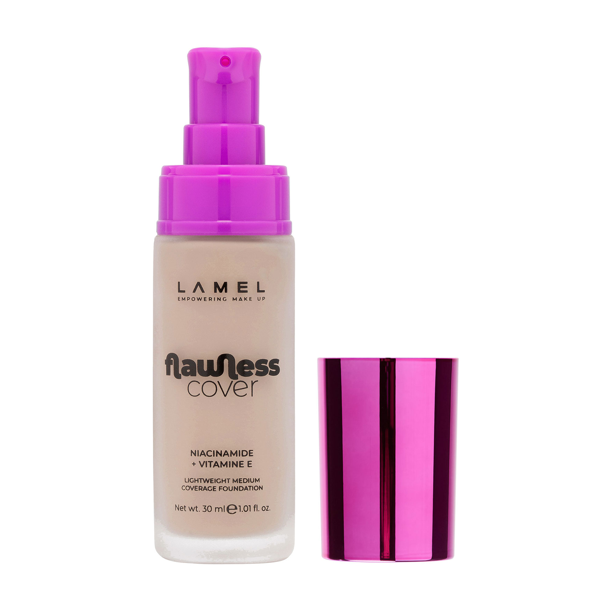 Тональна основа дя обличчя LAMEL Make Up Flawless Cover Foundation 05, 30 мл